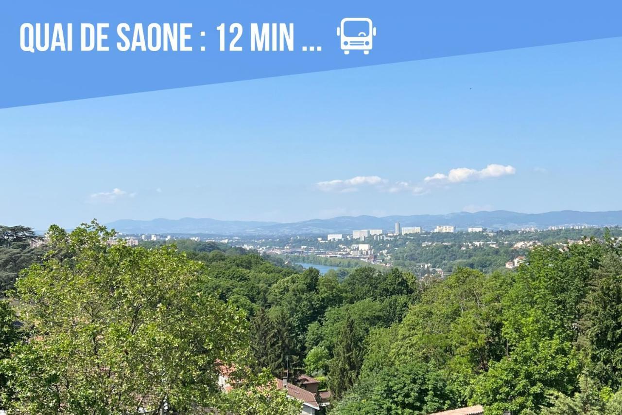 Le Calme - Design - Vue Panoramique Sur La Saone Apartment คัลลูร์ เอต์ คูร์เย ภายนอก รูปภาพ
